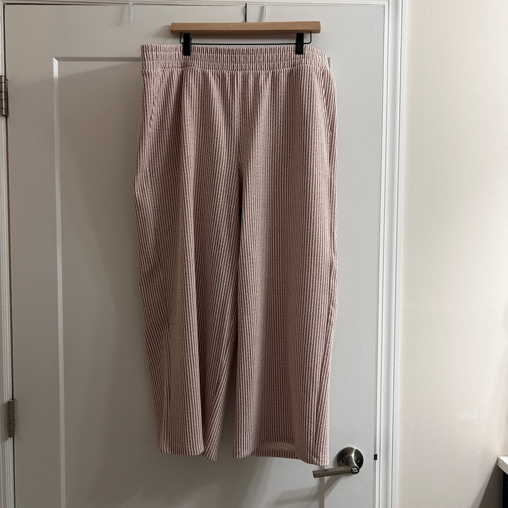 Striped Wide-Leg Pants